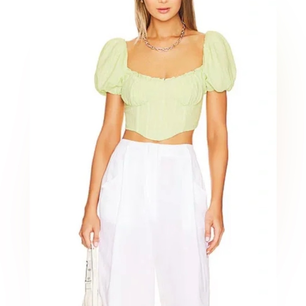 ASTR The Label Paola Bustier Crop Top NWT
